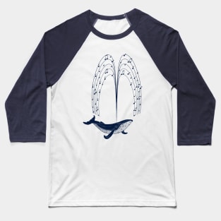 Musicient Whale Baseball T-Shirt